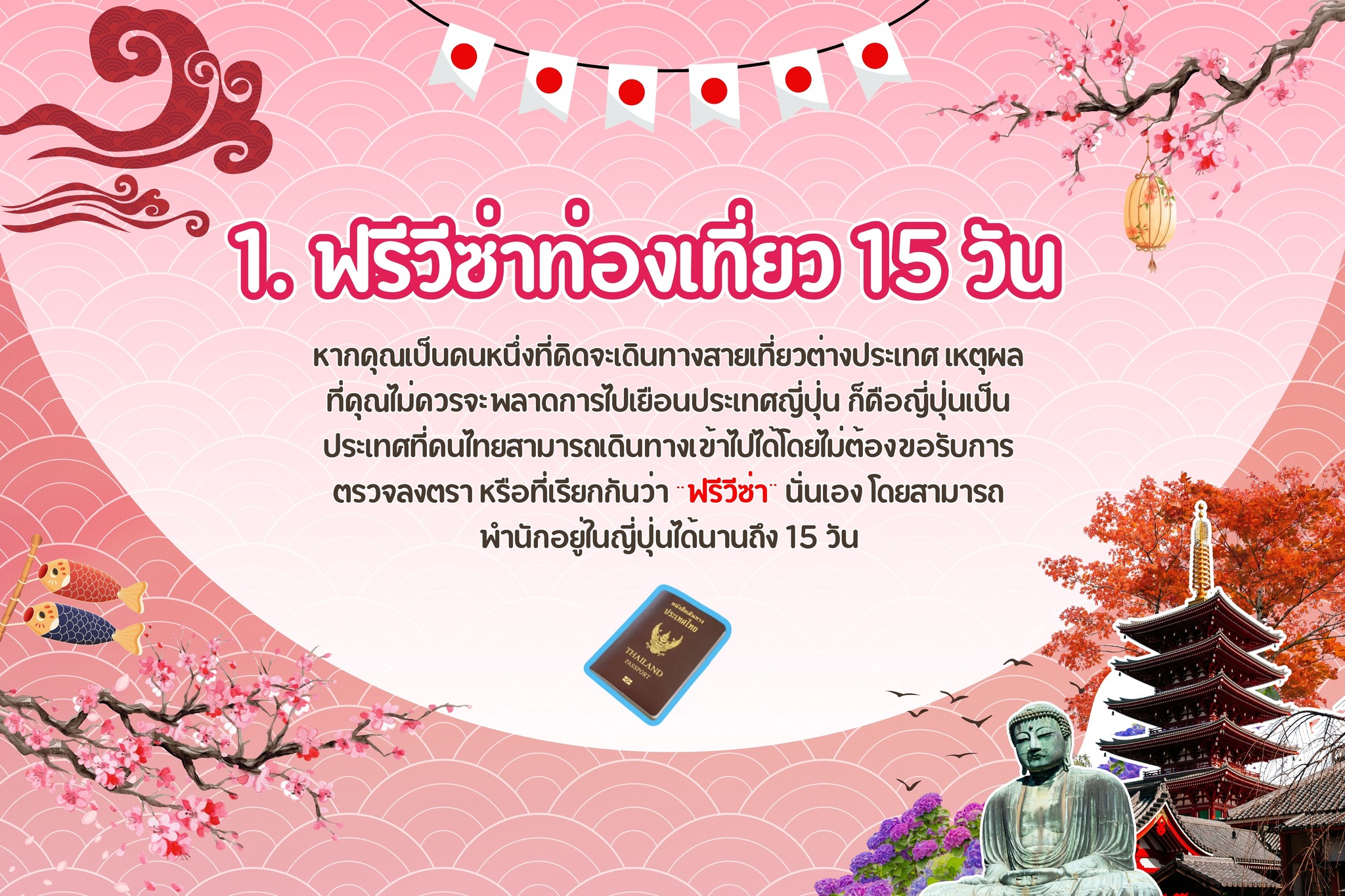 ฟรีวีซ่า เรื่องจริงไม่จกตา เที่ยวเพลินได้ถึง 15 วัน!!
