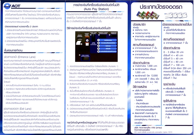 ประเภทบัตรจอดรถ